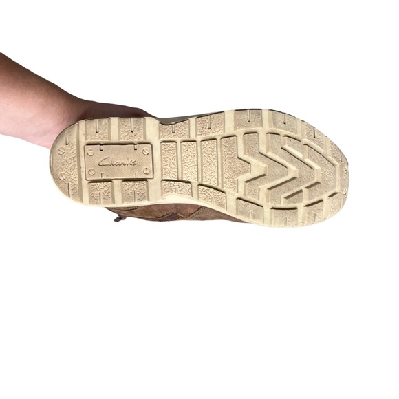 Clarks Brown Leather Lace Up Ankle Boot - Picture 6 of 6